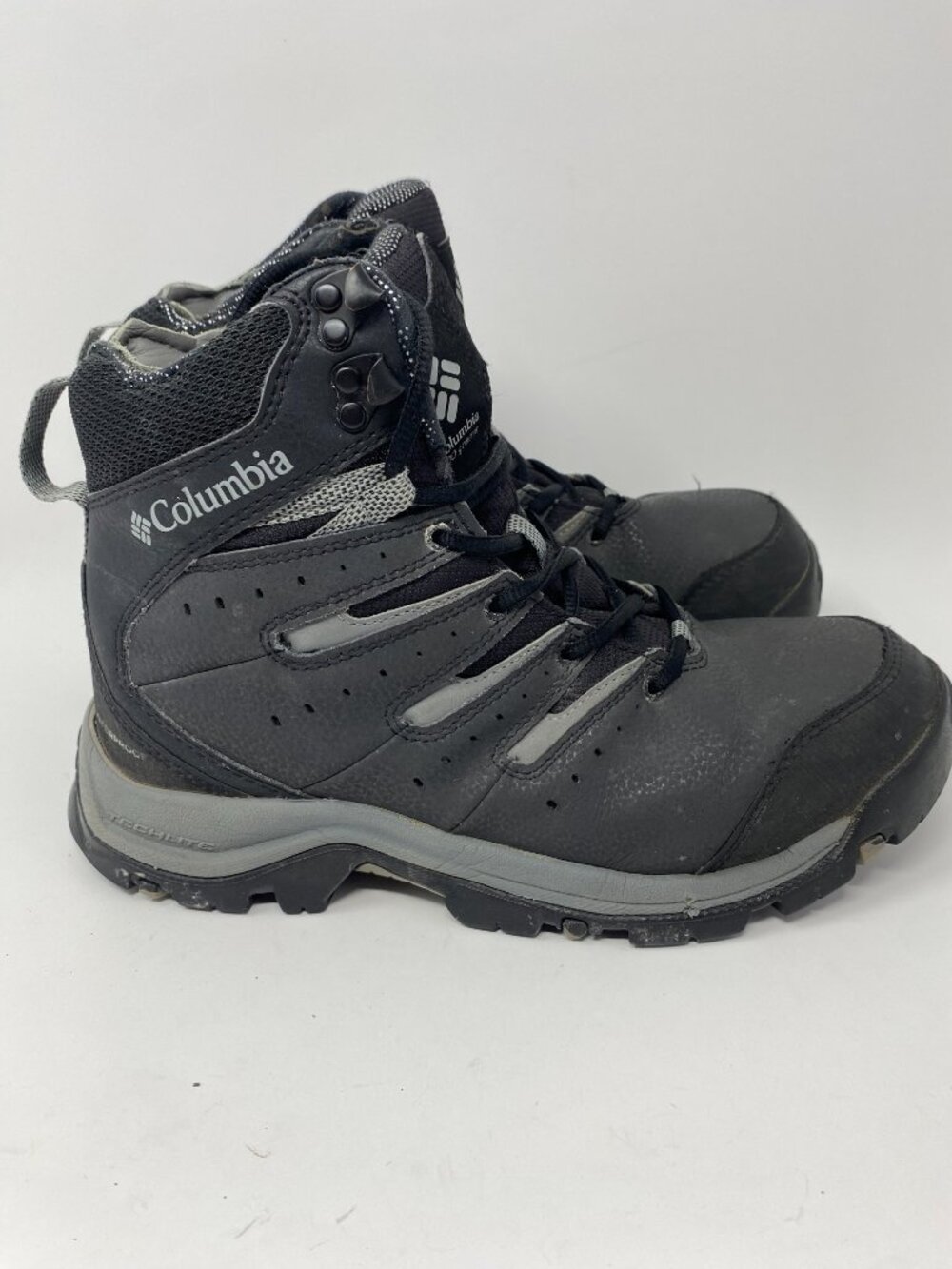 Columbia Gunnison II Omni-Heat Waterproof Boots Mens 9 Black Ti Grey Steel